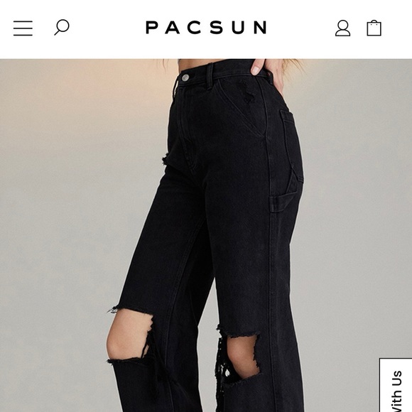 Black pacsun jeans - Picture 2 of 2